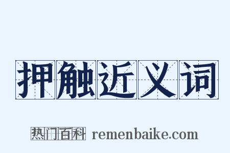 押触近义词是什么意思的图片